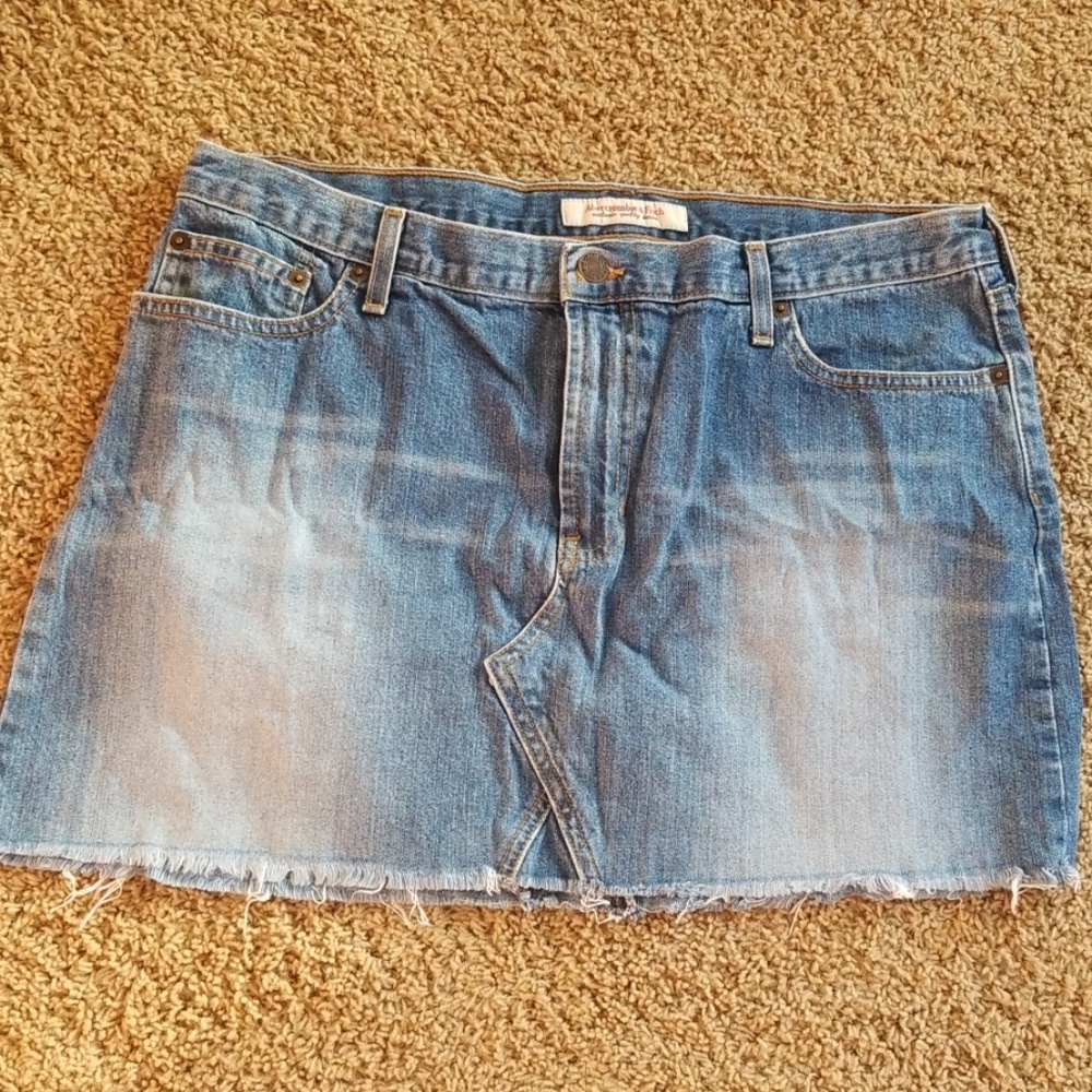 A&F denim skirt